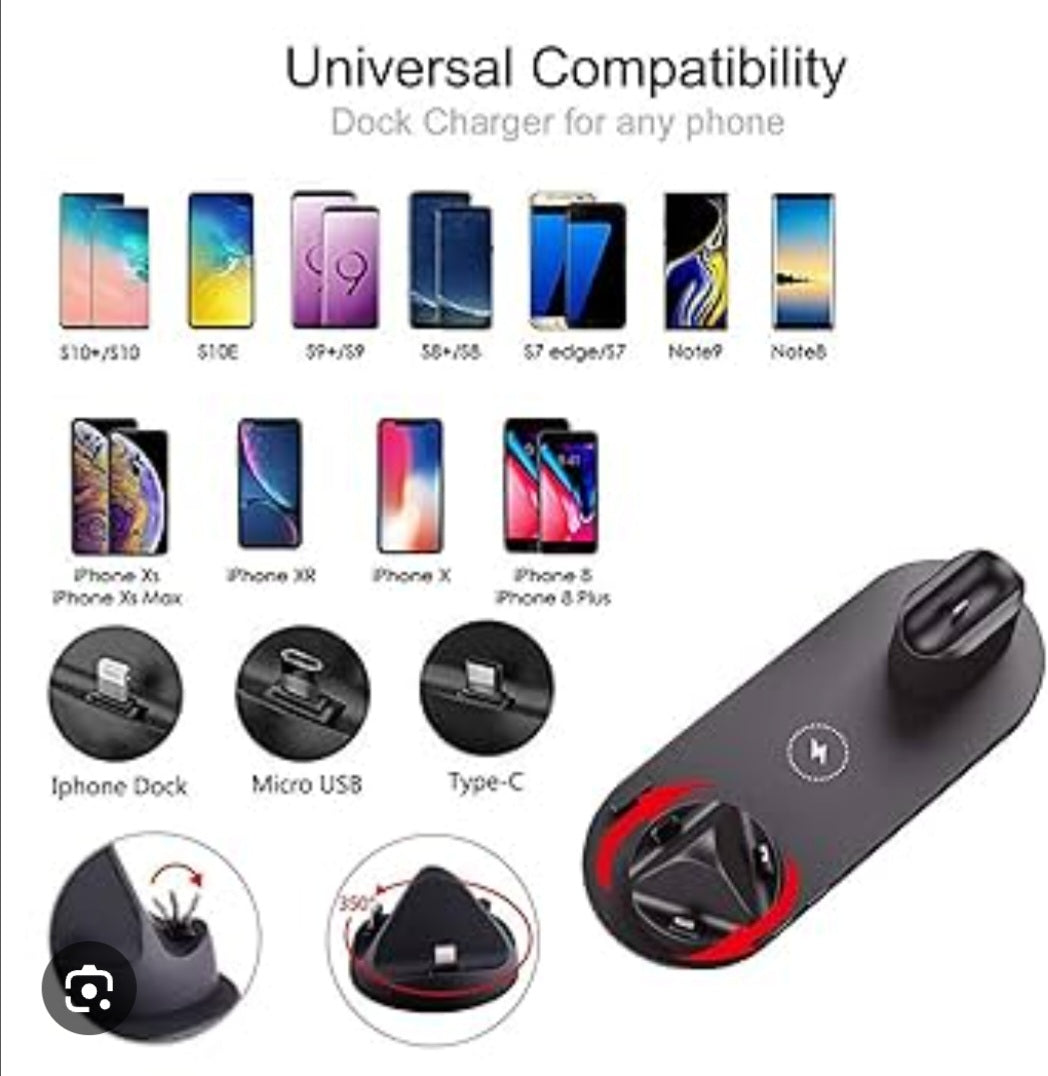 Deluxe Charging 6 in 1 wireless charging dock