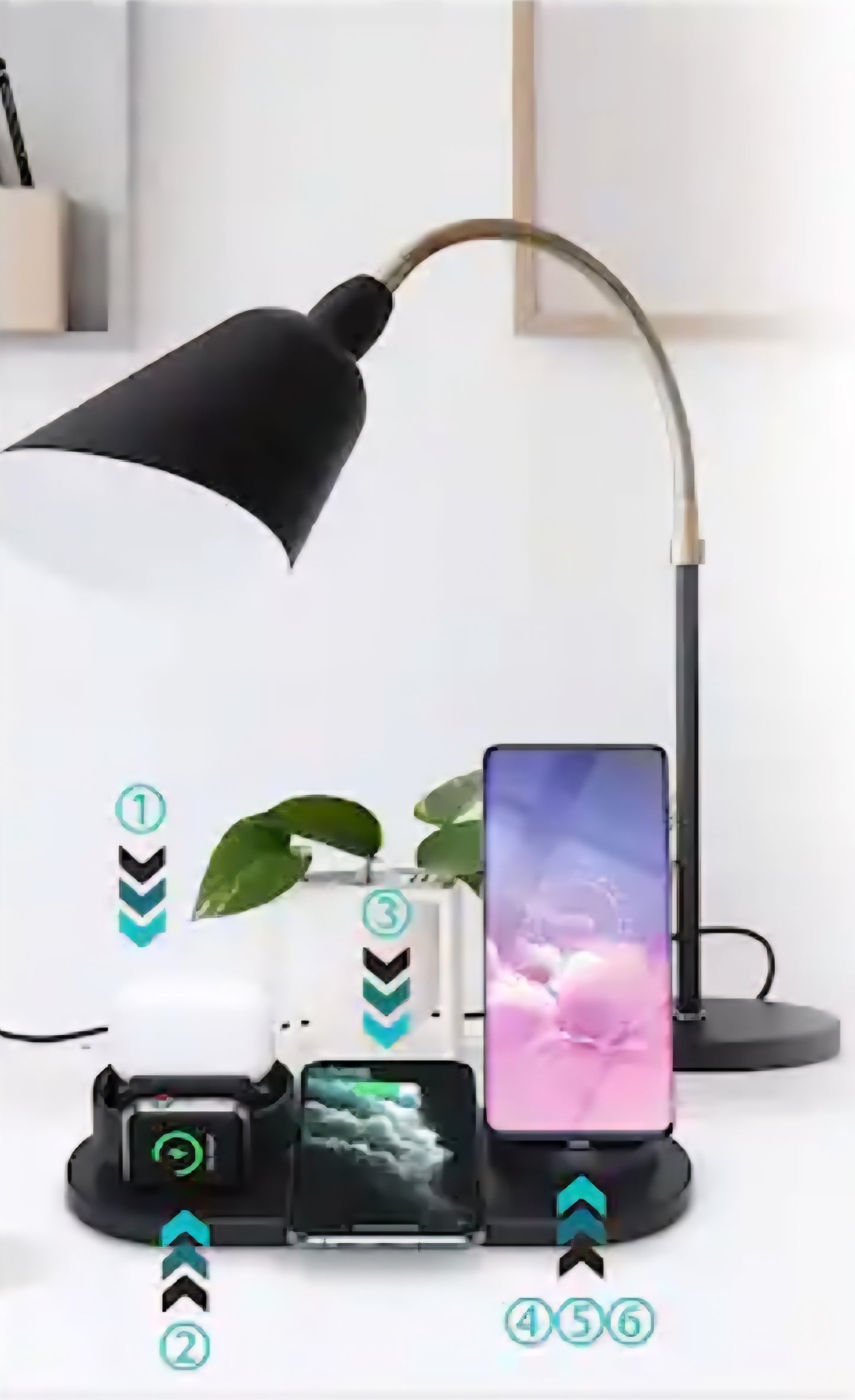 Deluxe Charging 6 in 1 wireless charging dock