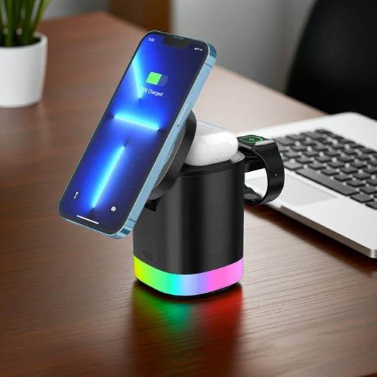 Deluxe Charging 3-in-1 LED Phone Charging Holder
